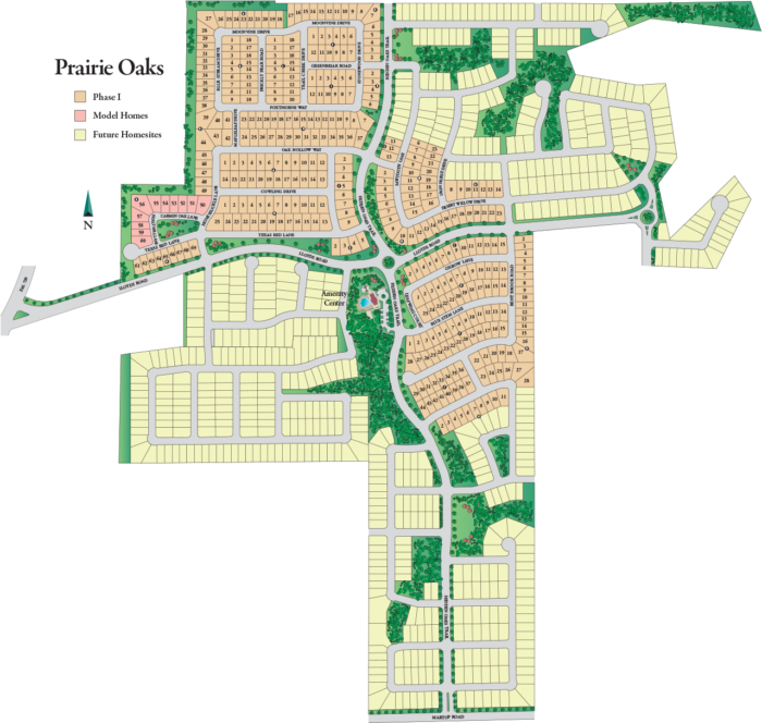 Overall Siteplan : Prairie Oaks Community